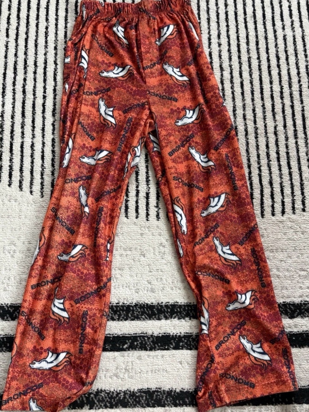 Denver Broncos NFL Team Apparel Pajama Pants Youth Medium 10/12